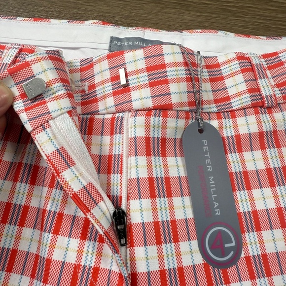 Peter Millar Women's Bermuda Golf Shorts, Wicking,Plaid, Sz 10 NWT Performance - Picture 8 of 13